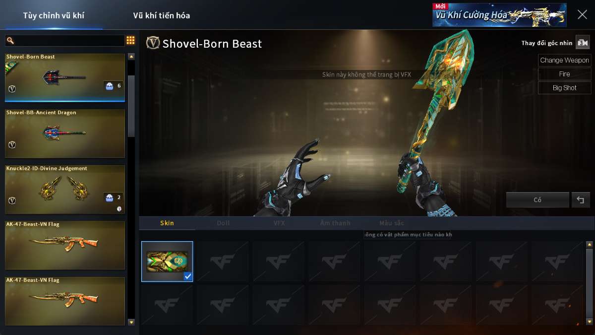 shop acc cf uy tin gia re